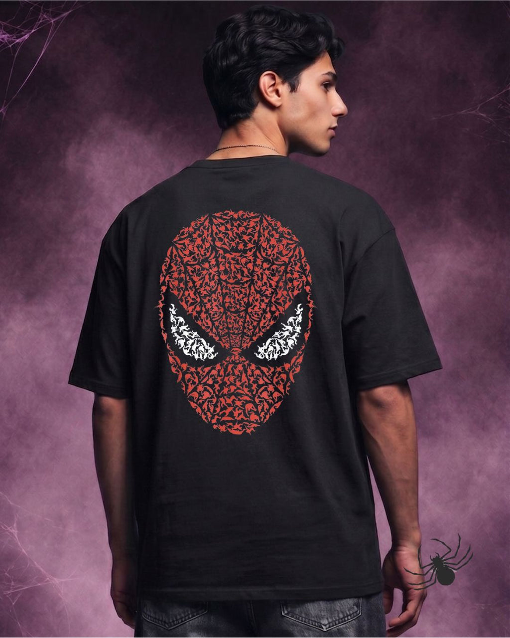 The Spiderverse Graphic Printed Oversized T-shirt