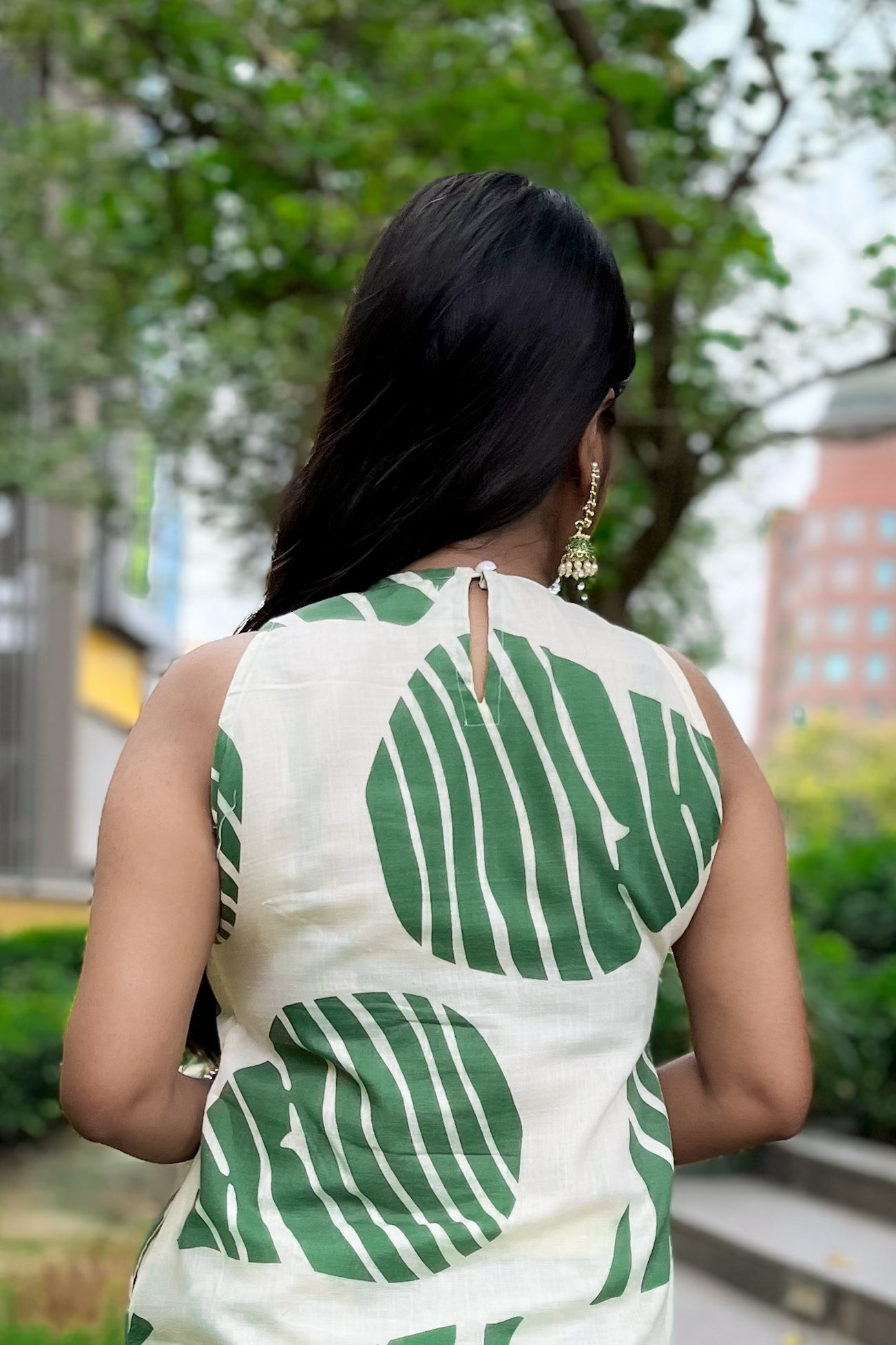 Botanical Block-Print Co-ord Set (kurta set)