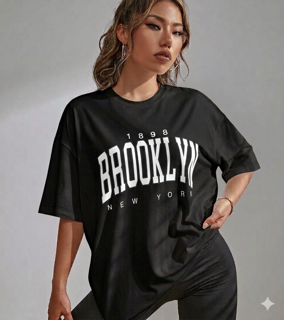 Brooklyn Black Oversized tshirt 