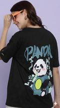 Aindri couture Oversized Panda Print T-shirt.