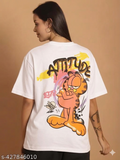 Aindri couture Oversized Garfild Print T-shirt.