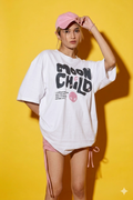 Aindri couture Moon Child Print Oversized T-shirt