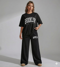 Aindri couture oversized Tshirt & Boot cut Trouser Set Women online in India