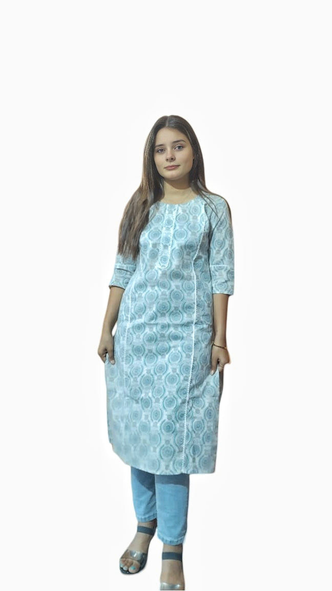 Printed kurti (100% pure cotton)
