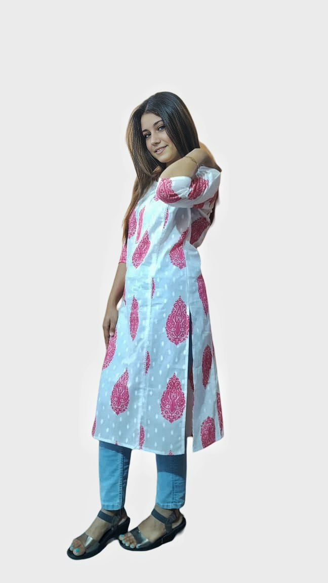 Printed kurti (100% pure cotton)